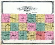 County Map - Outline, Waushara County 1924